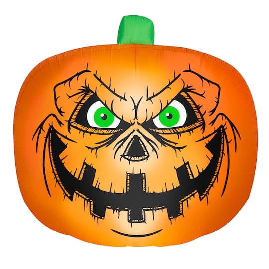 7.5ft. Airblown® Halloween Inflatable Flat-Styled Jack-O'-Lantern with Creepy Face
